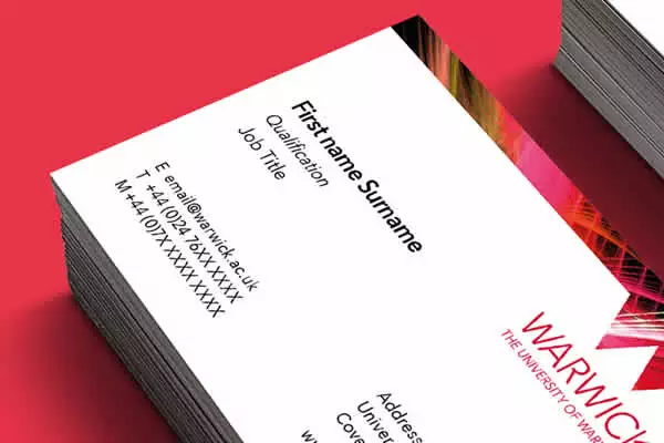 Student Business Card printing example two